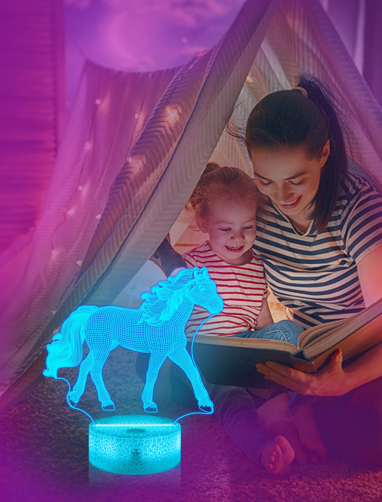 FULLOSUN USB or battery power provides flexible placement options in nurseries.
