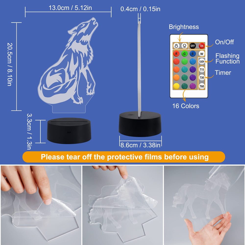 FULLOSUN wolf night light helps create cozy family spaces.