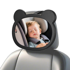 Fulushouxi baby car mirror backseat view offering wide visibility for attentive driving.
