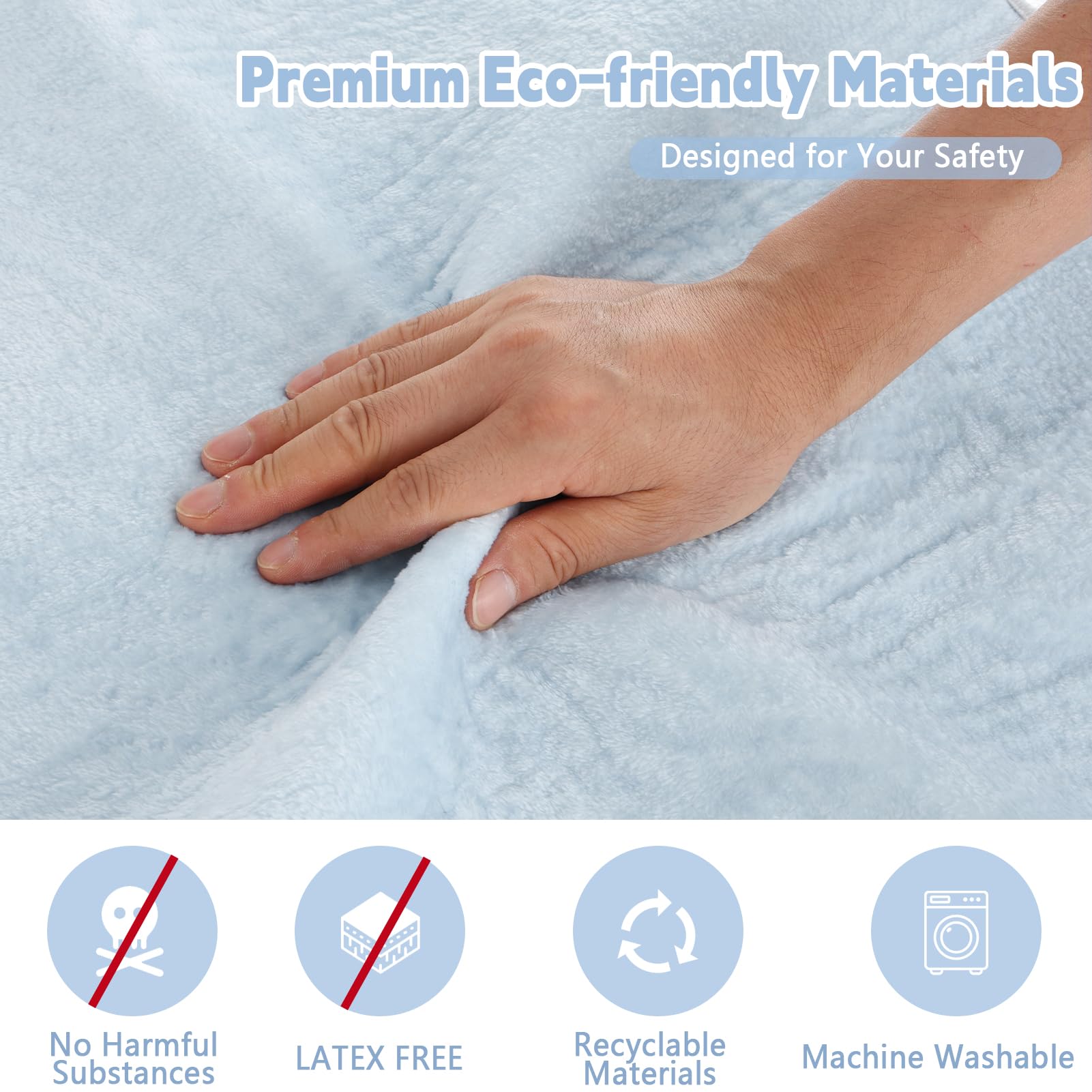 FUMMI multiuse pad suitable under bedding, chairs, or car seats.