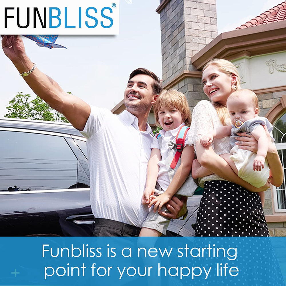 Funbliss ABS frame delivers sturdy support for daily car use.