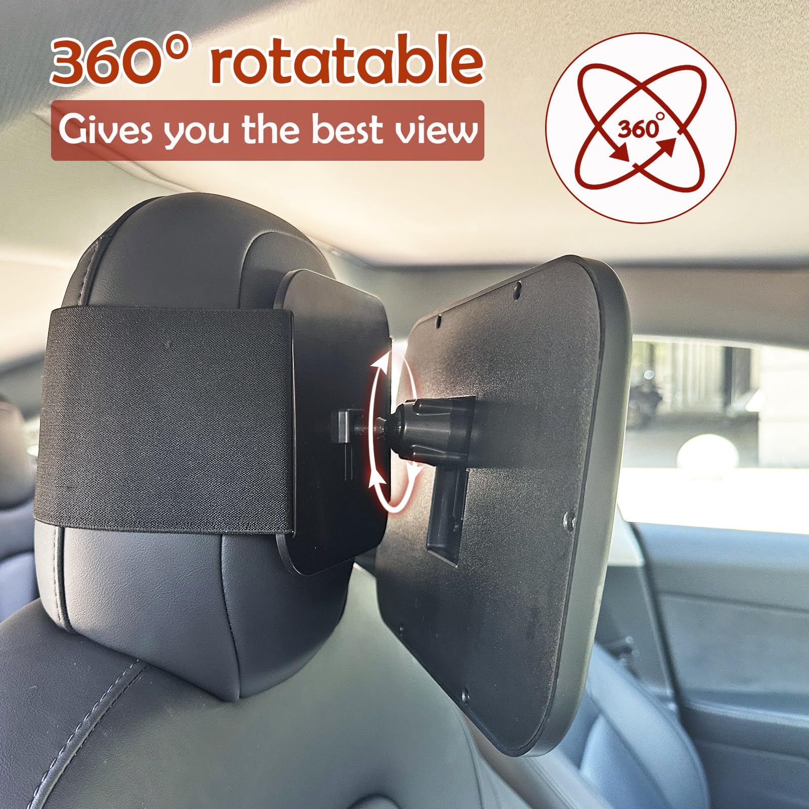 Funbliss shatterproof plastic construction ensures durable, safe viewing on the road.