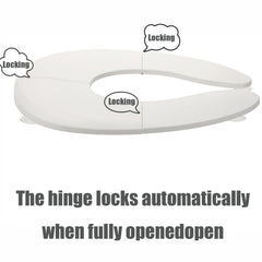 Funbliss foldable travel potty seat open with locked hinge for safe toddler seating.