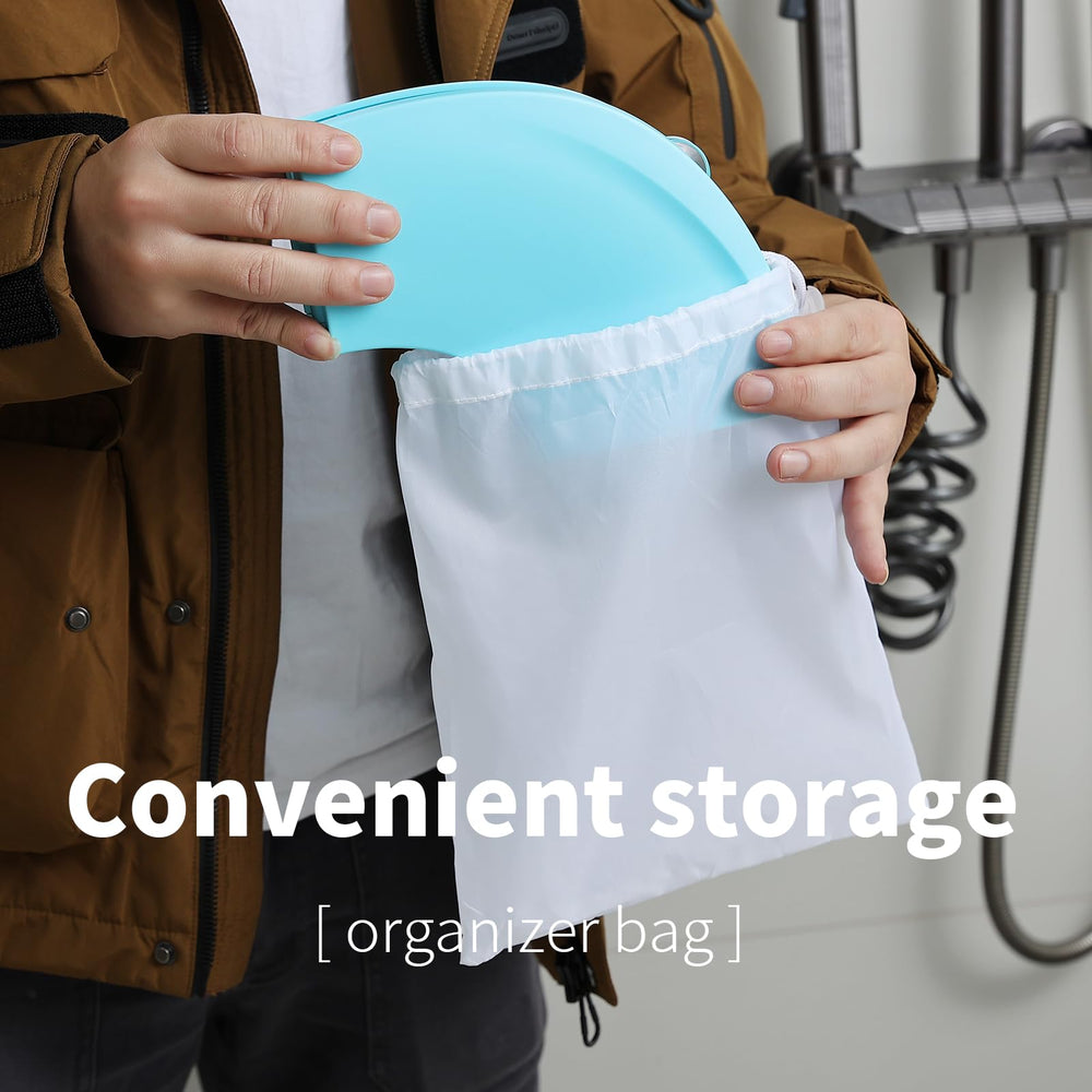 Funbliss folding mechanism delivers compact design for easy packing.