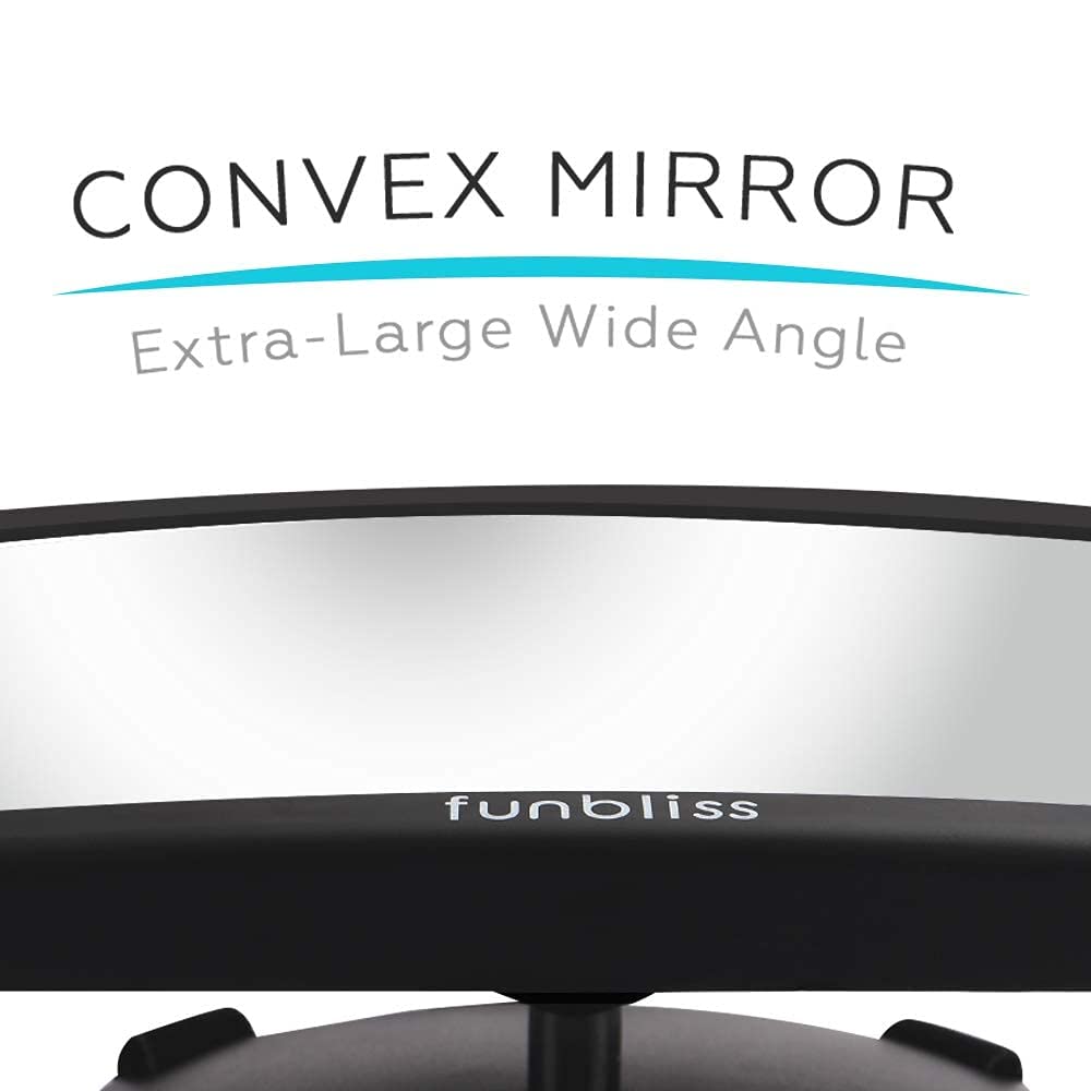Funbliss shatterproof car seat mirror stands up to daily trips