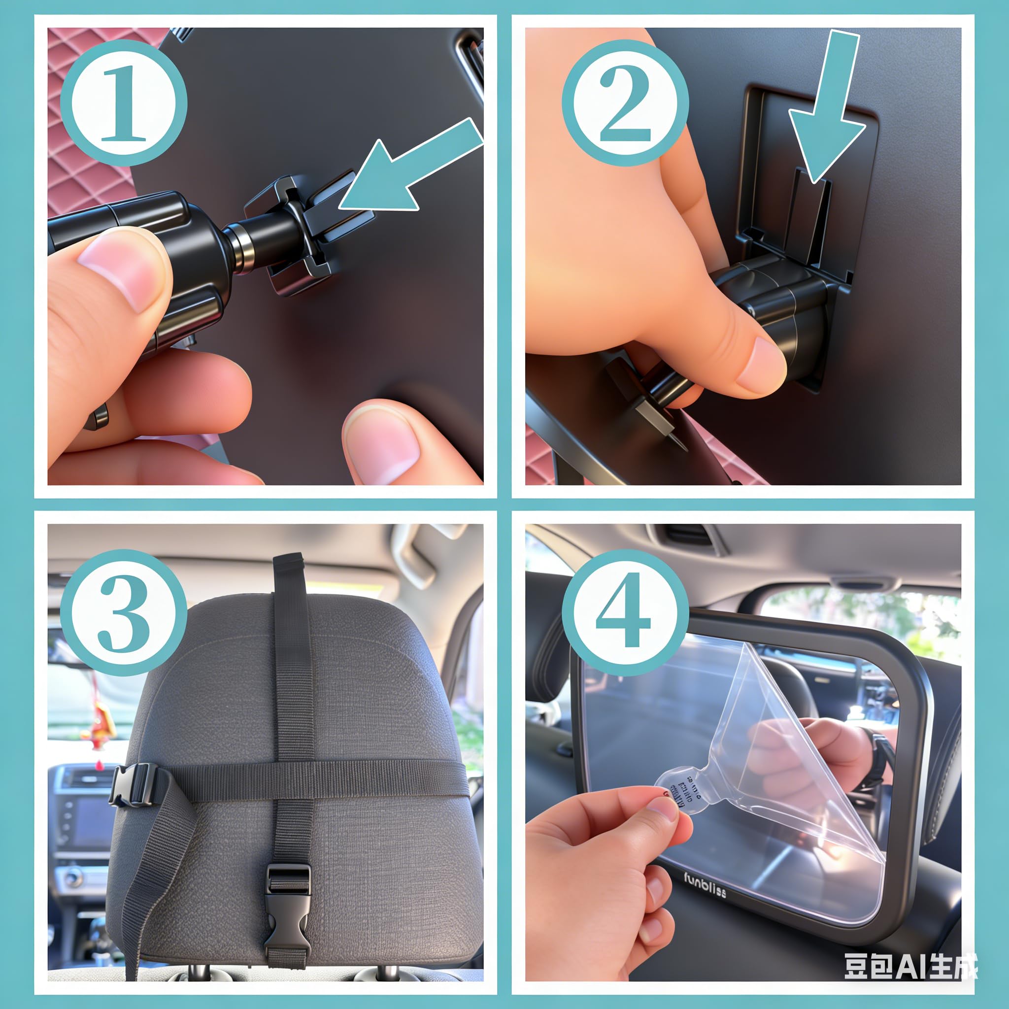 Funbliss universal-fit car mirror works across cars, SUVs, and vans.