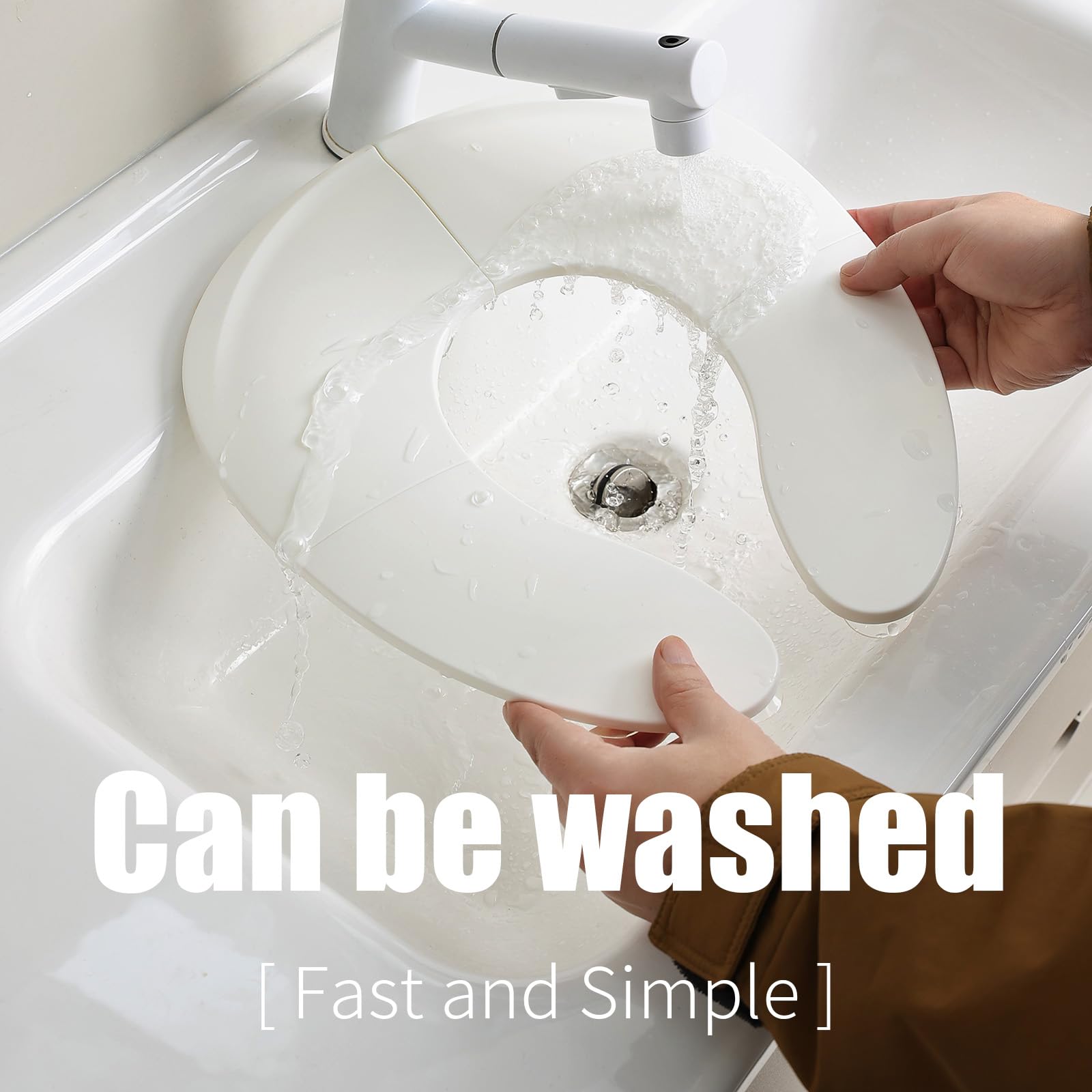 Funbliss white toddler potty seat complements travel routines.