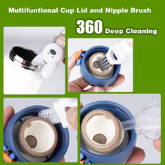 FunCee baby bottle brush soft bristles gentle on milk residue.
