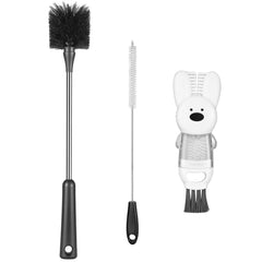 FunCee bottle brush with a long handle for deep reach and thorough cleaning.