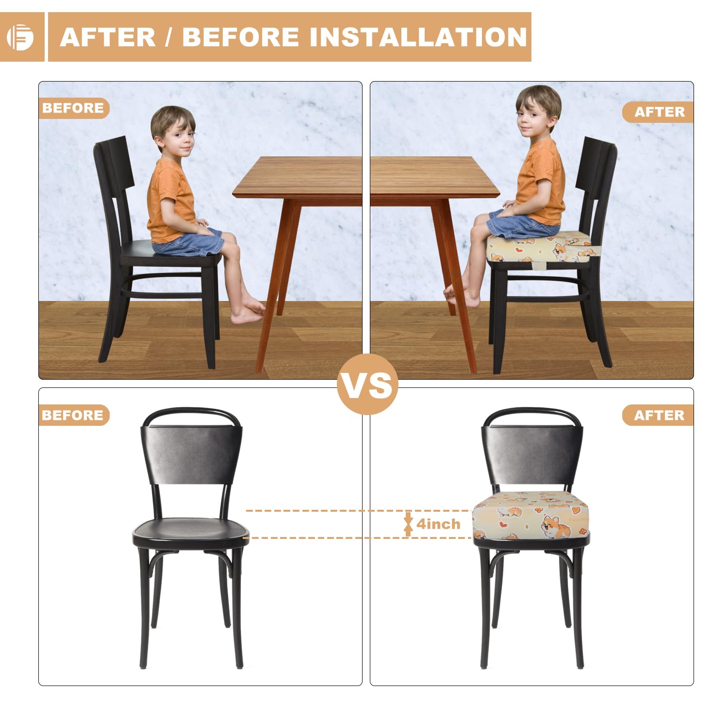 Funcority booster seat is lightweight and travel-friendly for outings.
