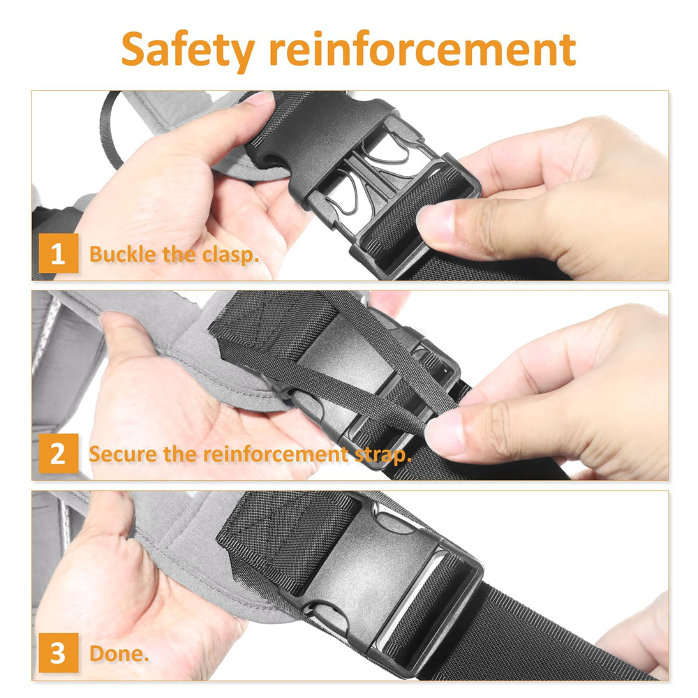 FUNITO-durable-buckles-edge-padding reinforces securing edges to prevent pinching.