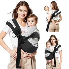 FUNITO Toddler Carrier Sling back view highlights secure, balanced support.