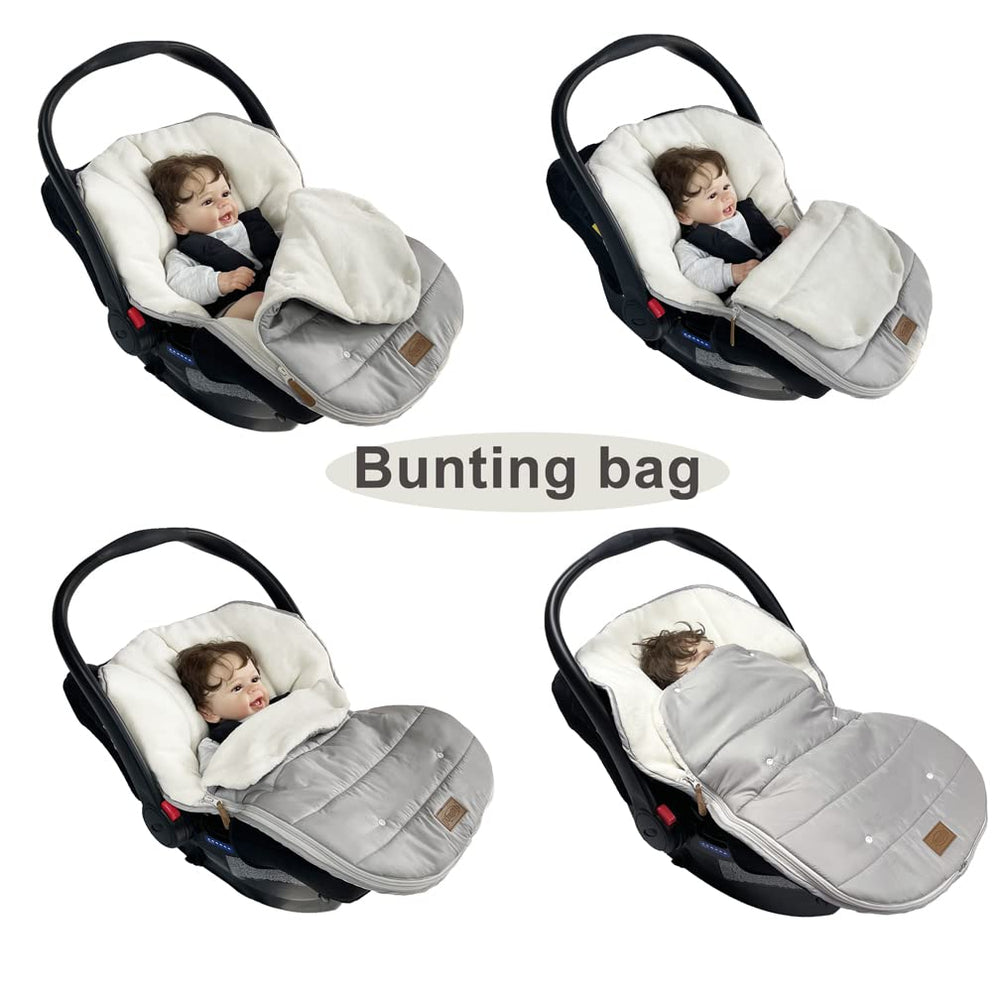 funlife car seat cover and bunting bag use together for versatile seasons