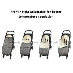 funlife footmuff 3D space-filling lining cushions baby warmth.
