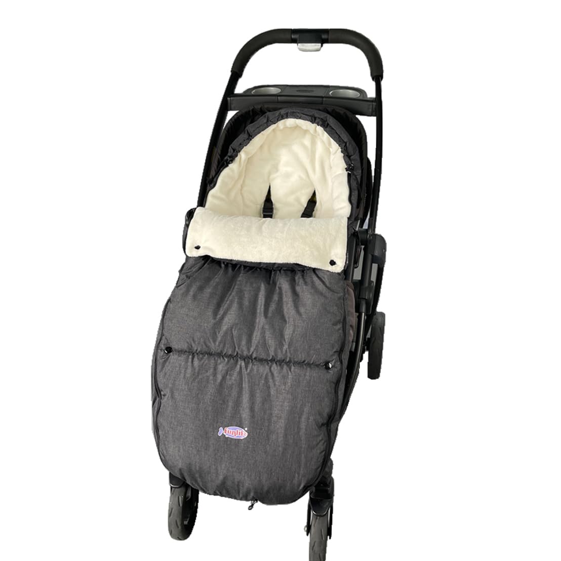 funlife footmuff waterproof foot area makes cleaning quick.
