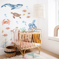 funlife under-sea wall decals nemo: brings cheerful underwater scenes to walls.