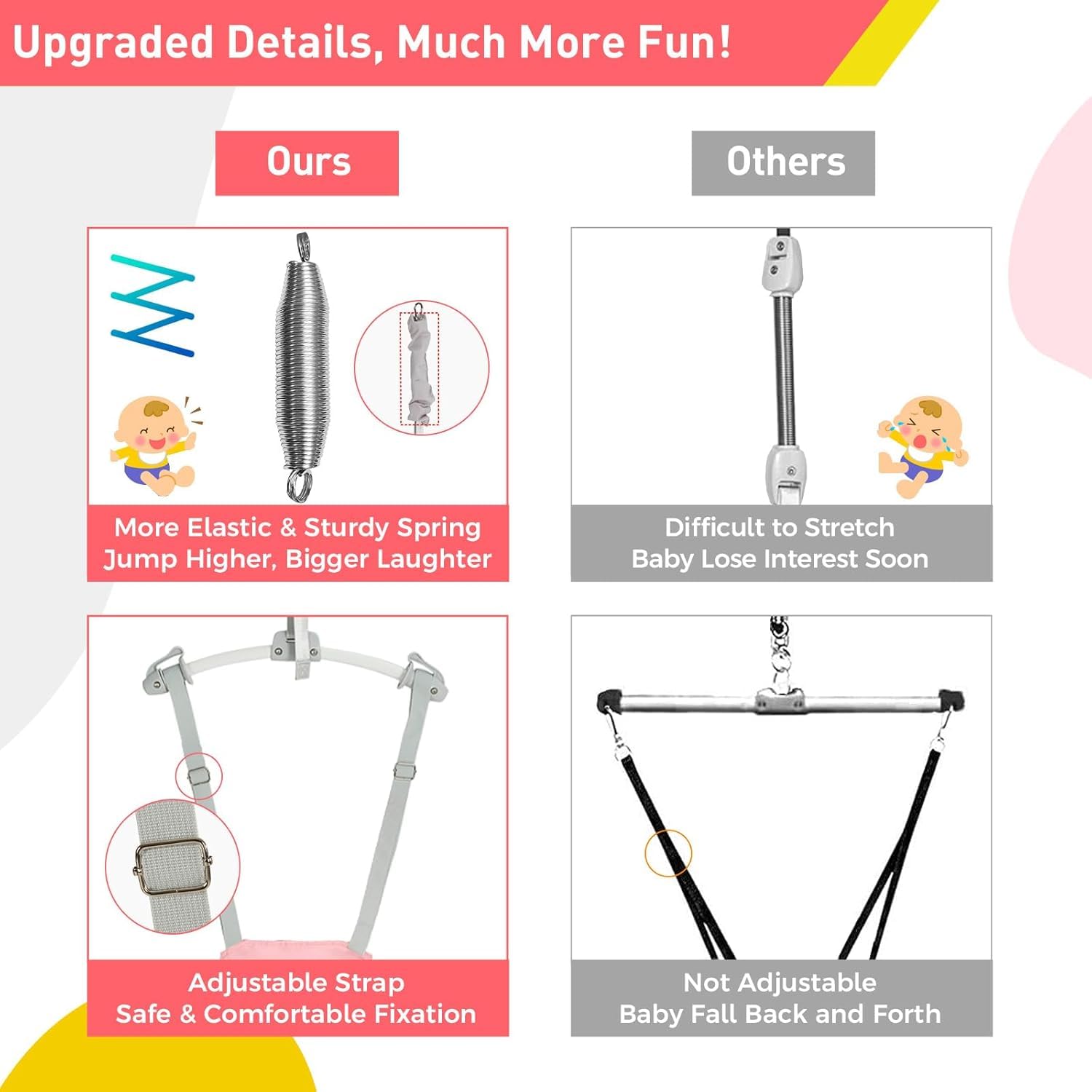 FUNLIO rotating-end design enables quick, safe assembly.
