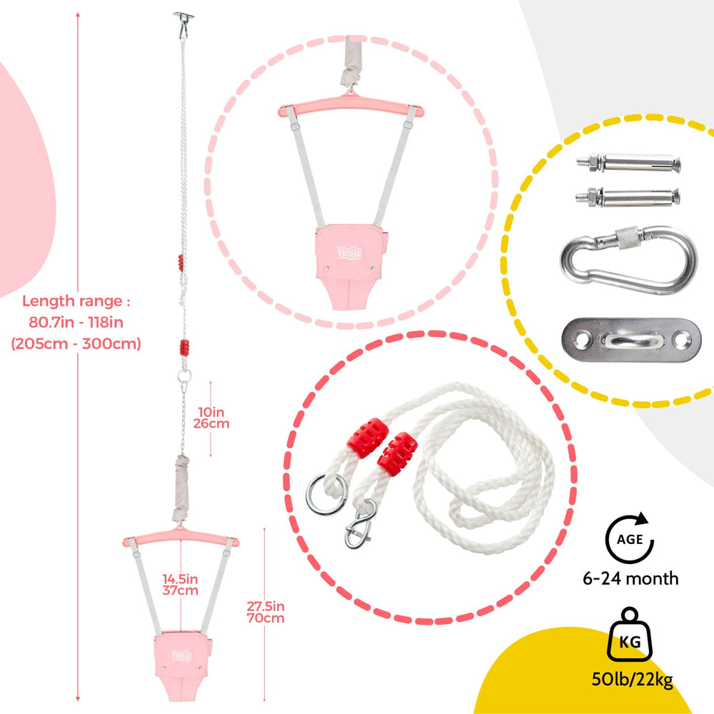 FUNLIO complete set with screws and rope for quick setup