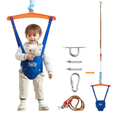 FUNLIO baby jumper with ceiling hook provides easy indoor setup for safe play.