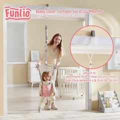 FUNLIO walking harness with soft cotton seat supports comfortable steps.