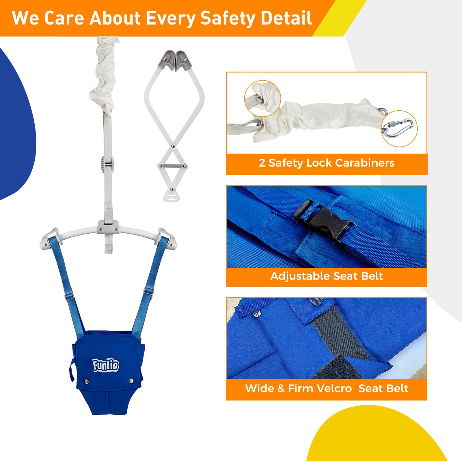FUNLIO ready-to-use package includes jumper and door clamp