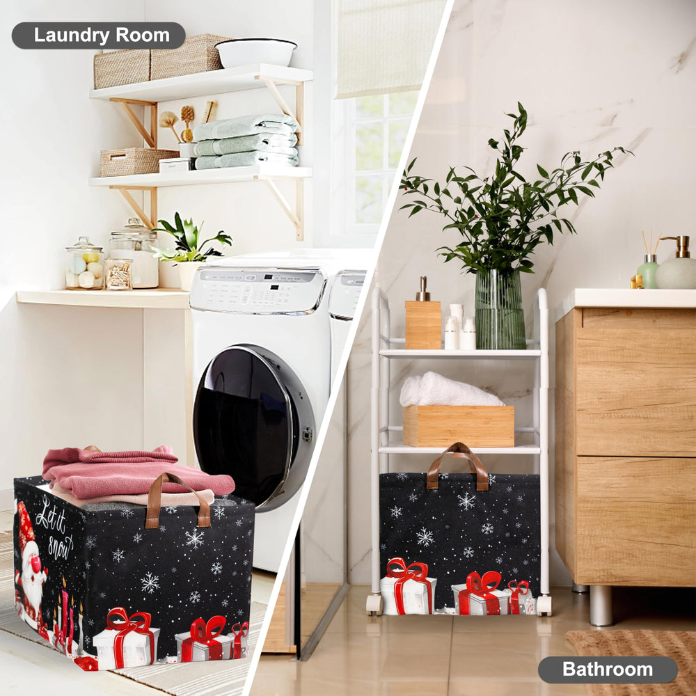 Funnewban large-capacity 31L bin keeping towels and blankets neatly stored.