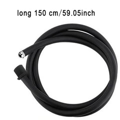 Funny Steel douche hose attachment enabling versatile water flow.