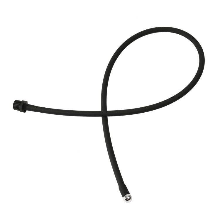 Funny Steel silicone enema attachment close-up shows smooth finish.