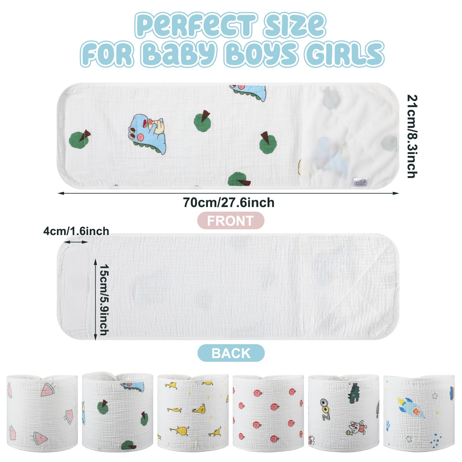 Funnysoft snuggle strap adjustable loop demonstrates easy resizing for growing babies.