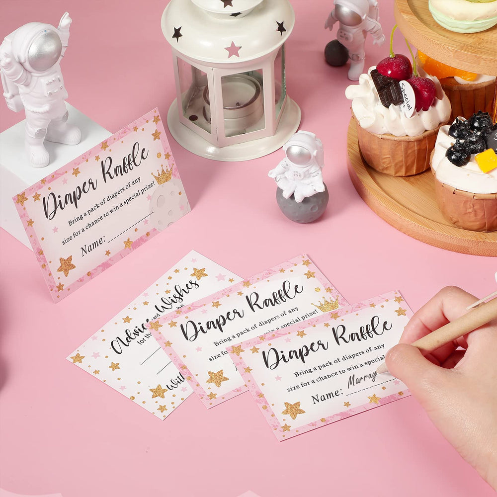 Funrous baby shower supplies with star motifs to elevate theme.