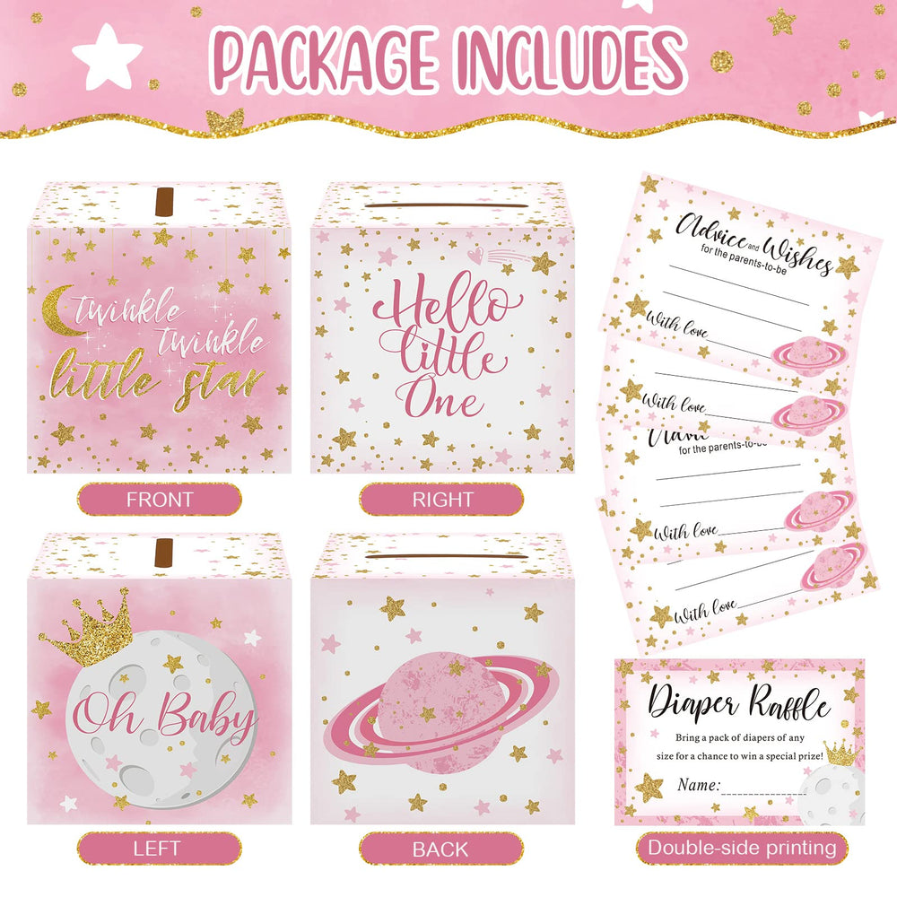 Funrous little star design raffle cards with moon accents for memorable games.