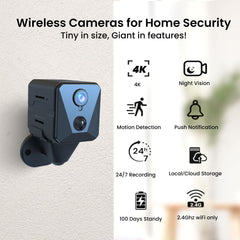 Funstorm 4K night vision in low light for clear indoor monitoring.