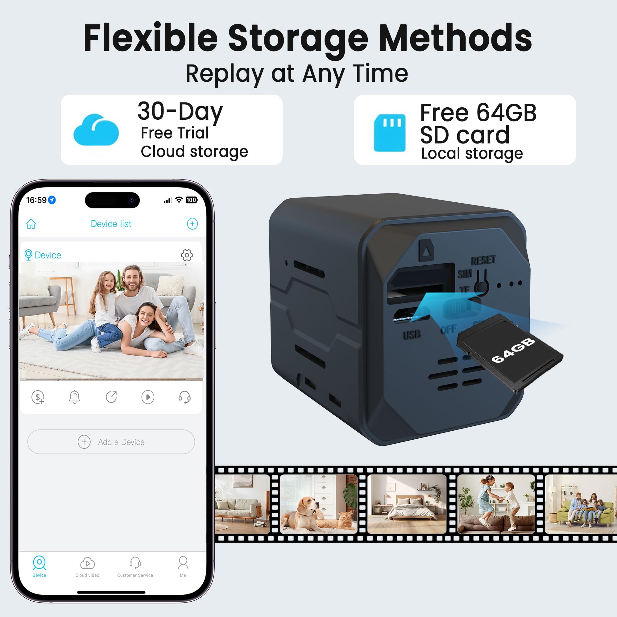 Funstorm battery-powered camera offers long standby and minimal recharging