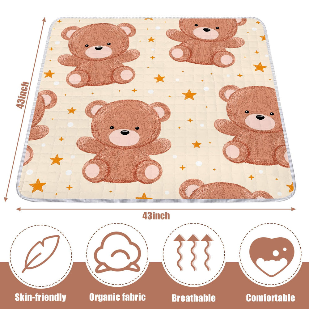 Funtery 43x43 inch mat creates a large safe play area