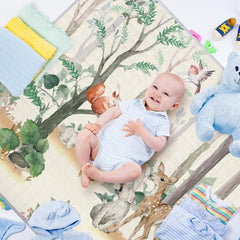 Funtery non-slip bottom helps keep the mat in place during play.