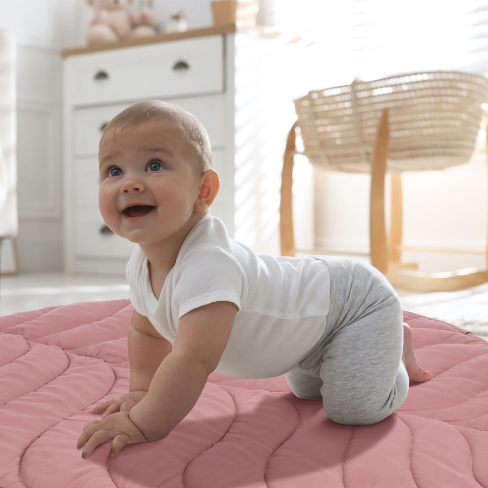 Funtery nursery decor leaf rug adds nature-inspired charm