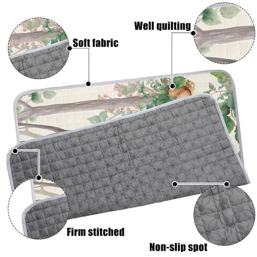 Funtery baby play mat showcases ultra-soft microfiber for gentle infant contact.