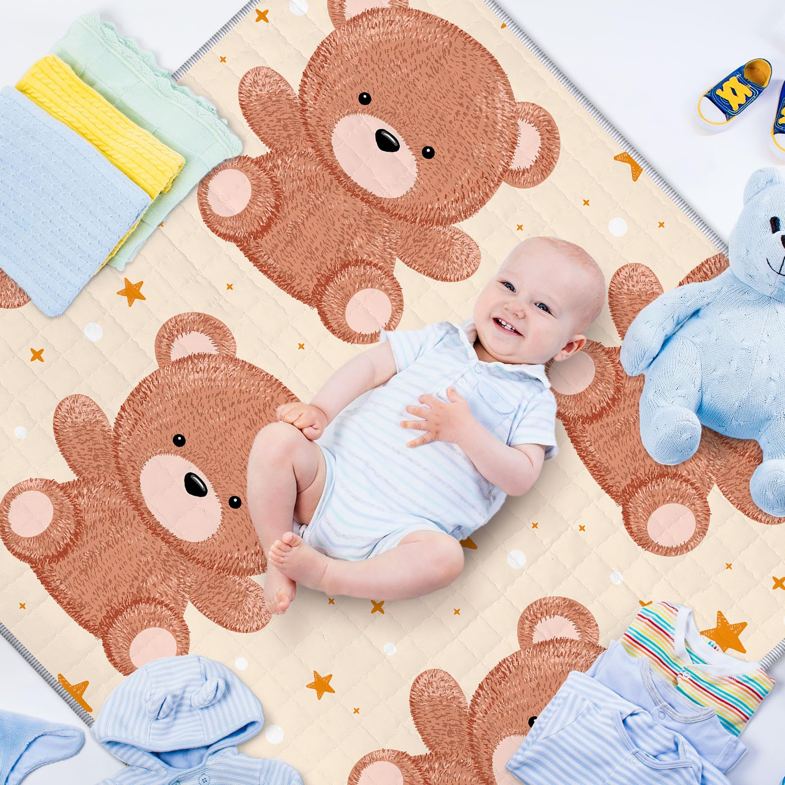 Funtery microfiber top surface provides a soft, comforting feel