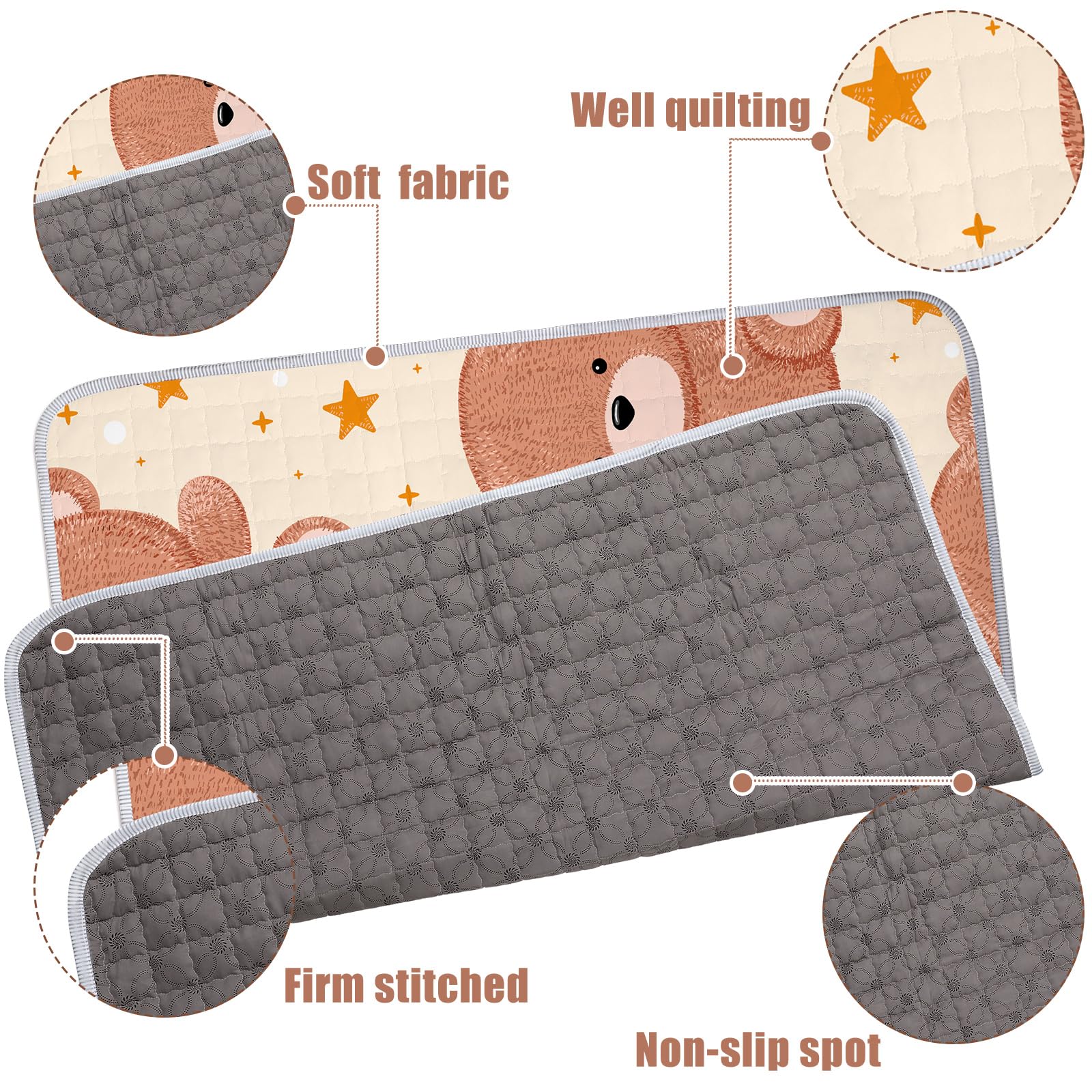 Funtery non-slip silicone bottom helps prevent slips on floors