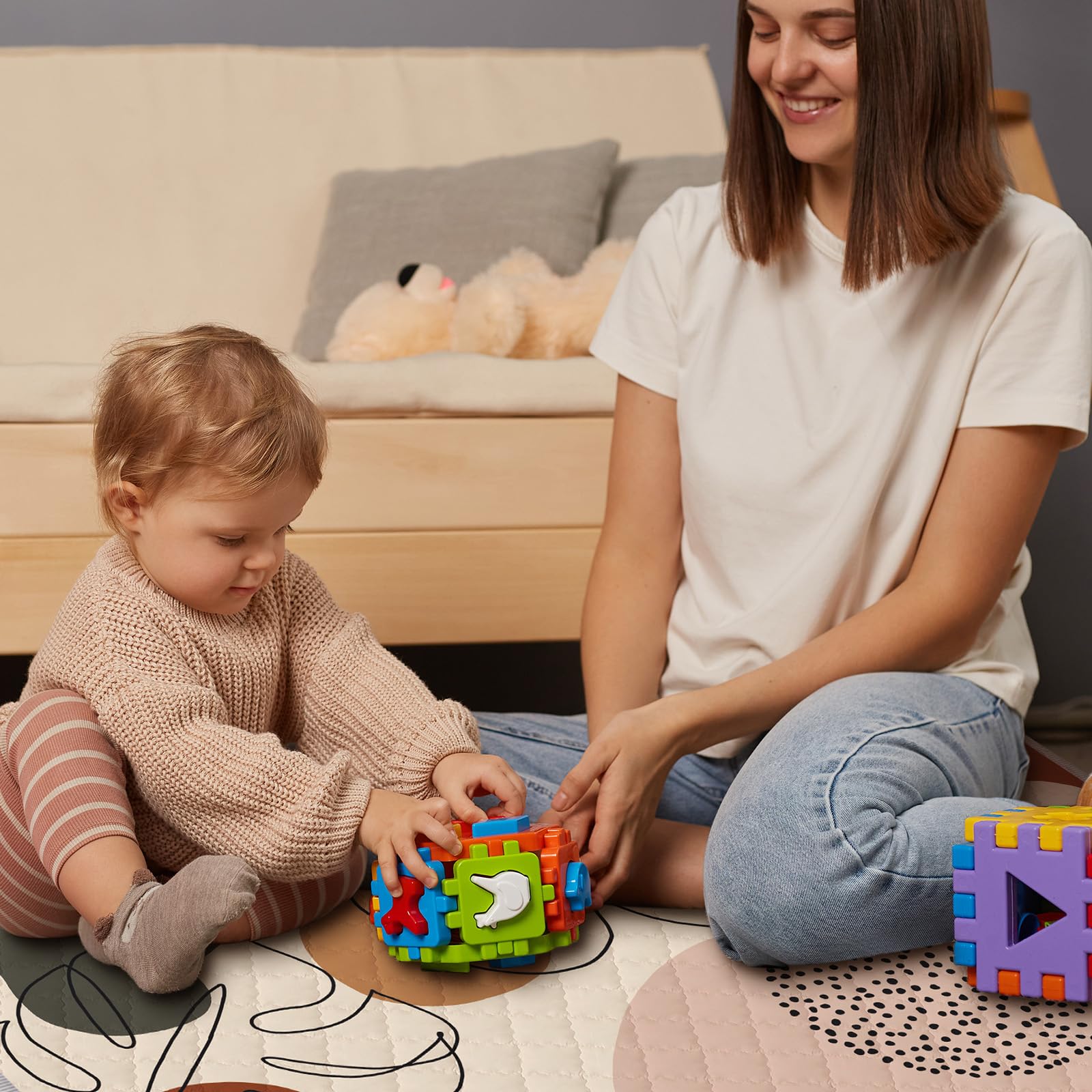 Funtery woodland animals safe durable surface with non-toxic materials for peace of mind.