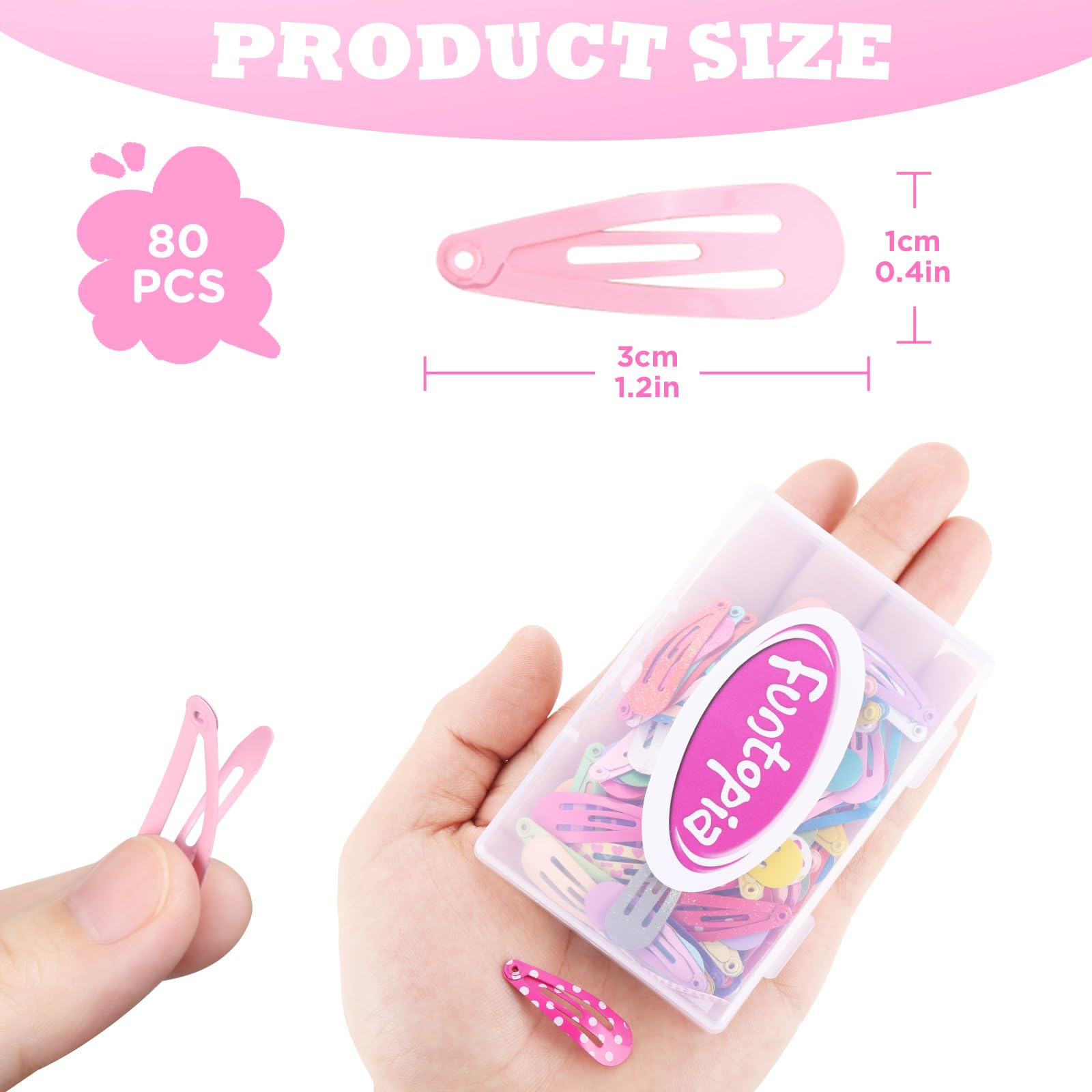 Funtopia glitter clips add sparkle for special occasions.