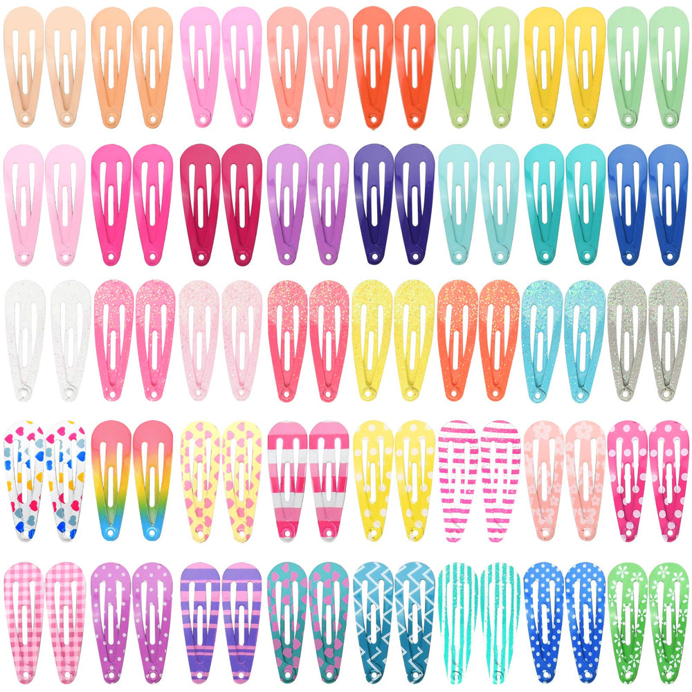Funtopia solid-color toddler hair clips for daily styling.