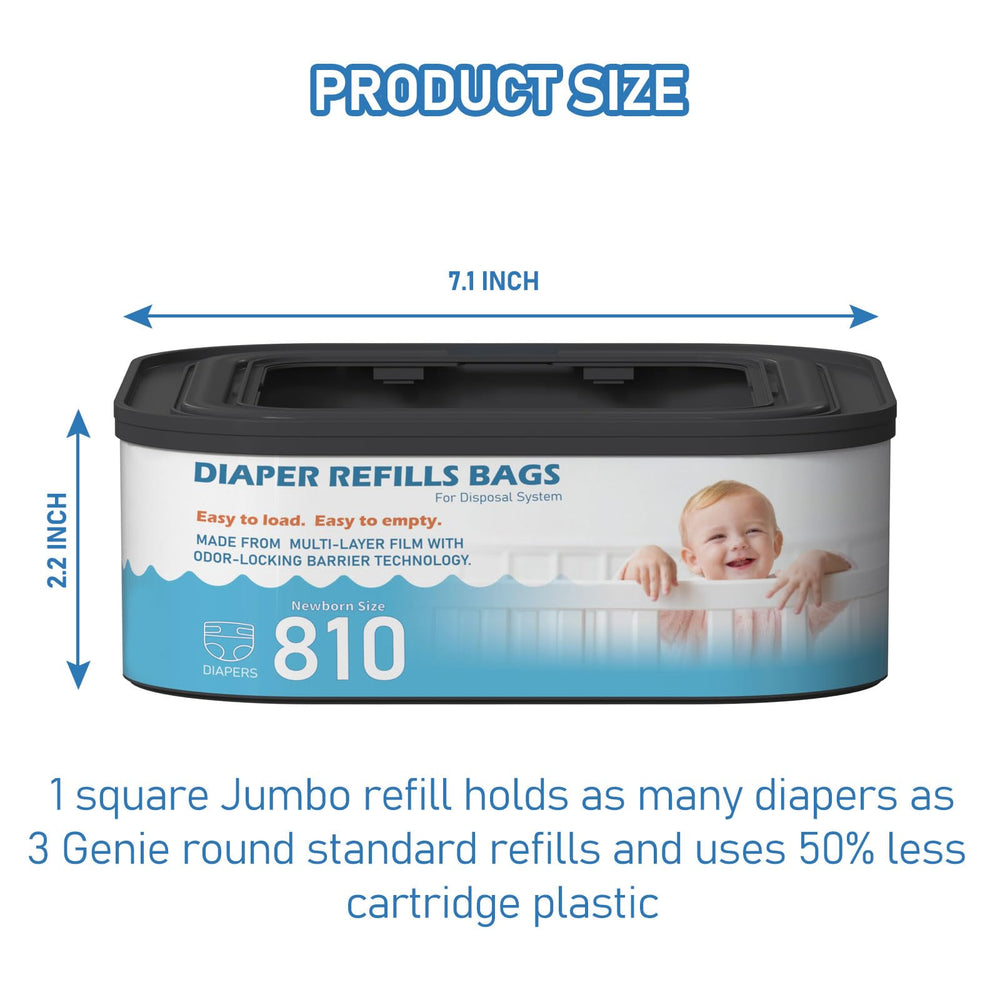 Fununcat Jumbo Square Refill compatible with Classic, Compact and Select Pails for flexible use.