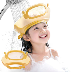 FUNUPUP baby shower cap headwash shield keeps shampoo away from eyes and ears.