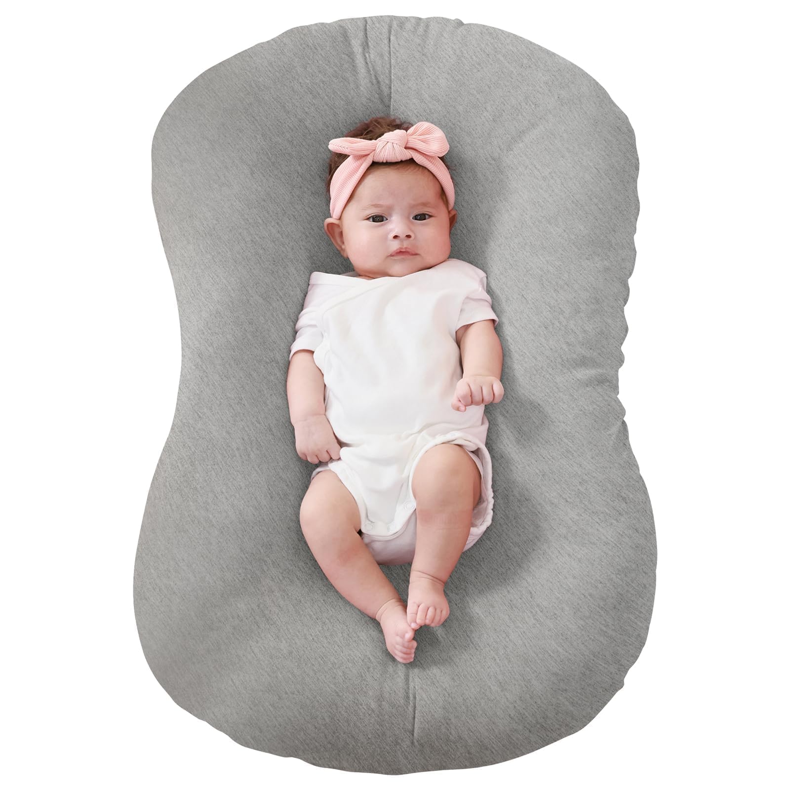 FUNUPUP bamboo lounger cover offers ideal fit for Snuggle Me Lounger with breathable fabric.