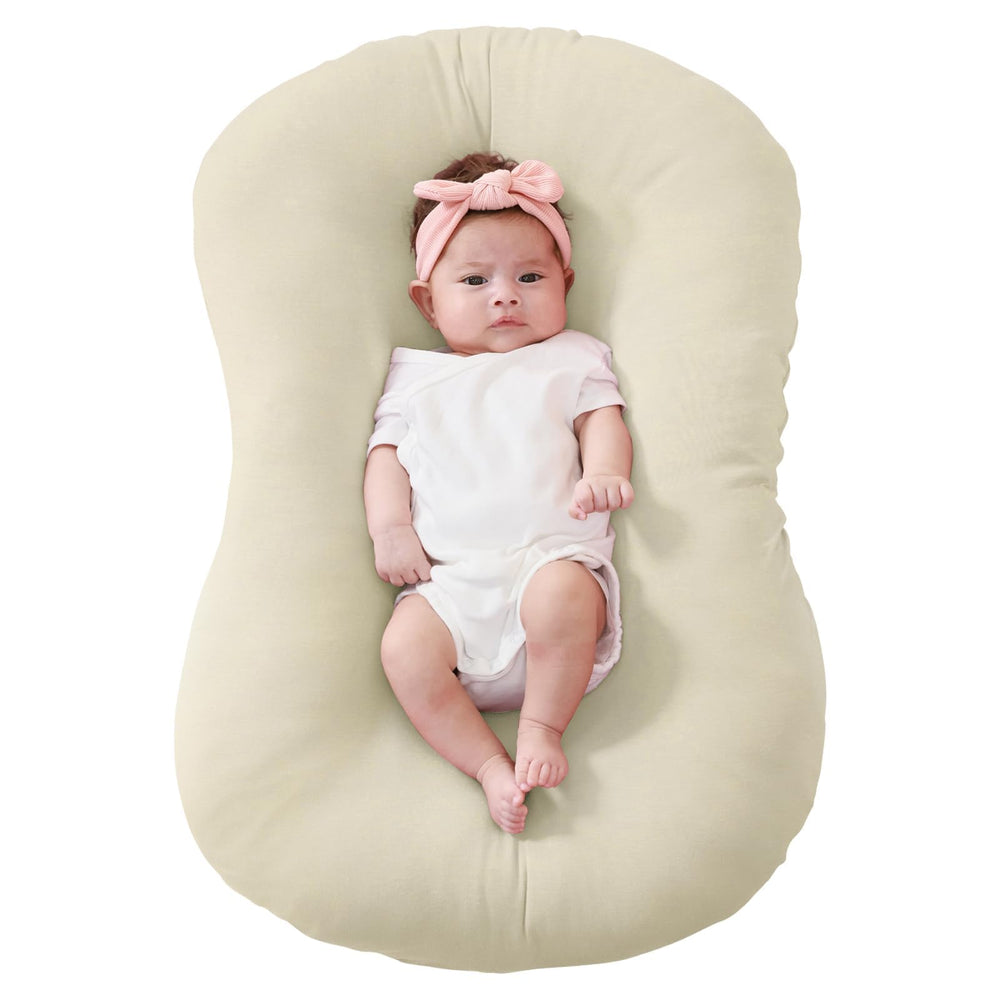 FUNUPUP bamboo lounger cover fits Snuggle Me snugly for newborn comfort