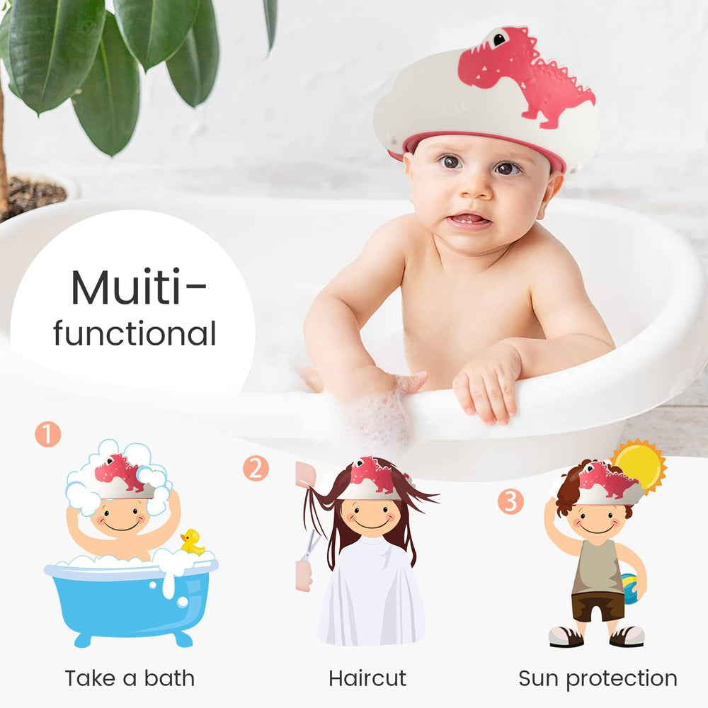 FUNUPUP Dinosaur pattern design makes bath time fun.