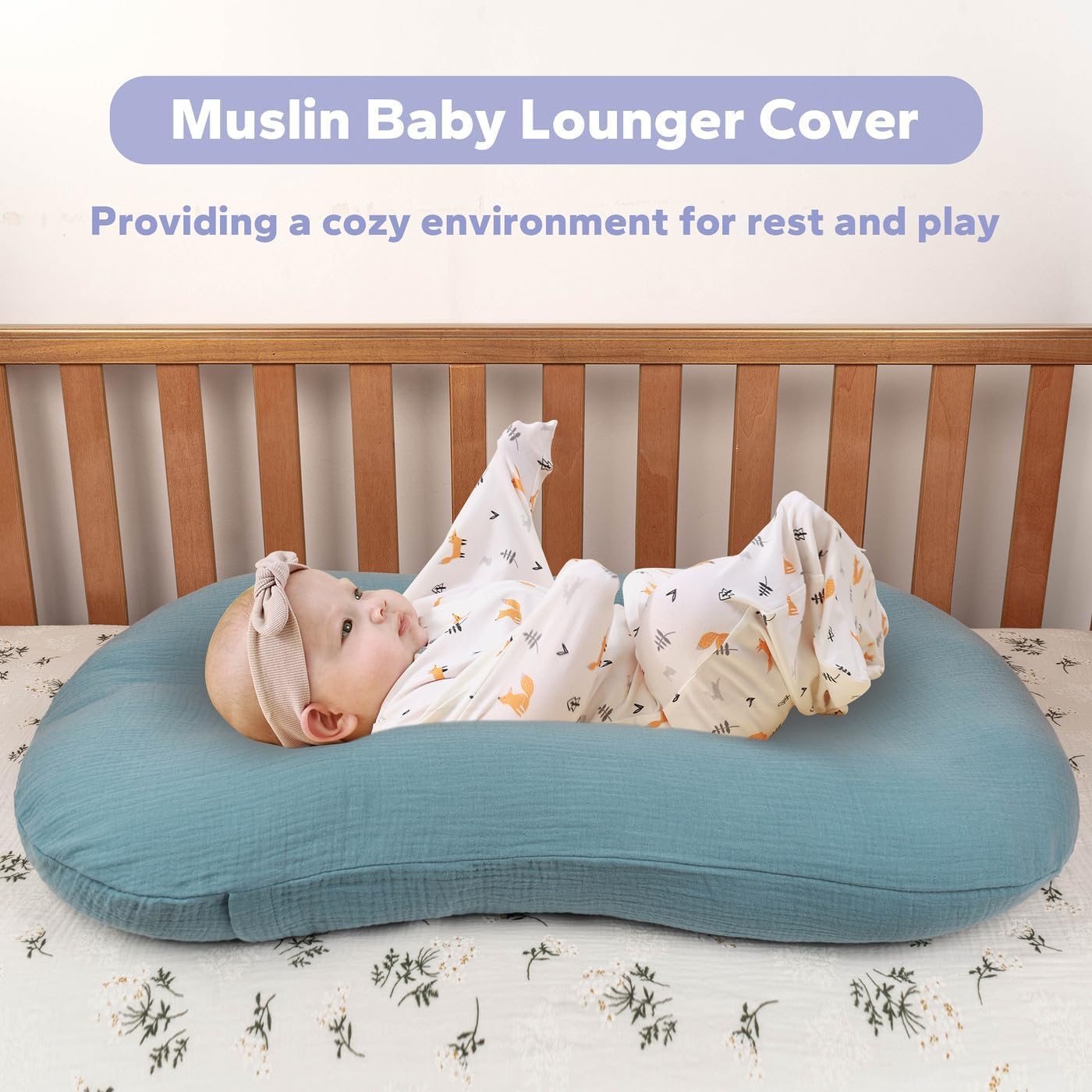 FUNUPUP grey-blue cover all-season comfort and easy care
