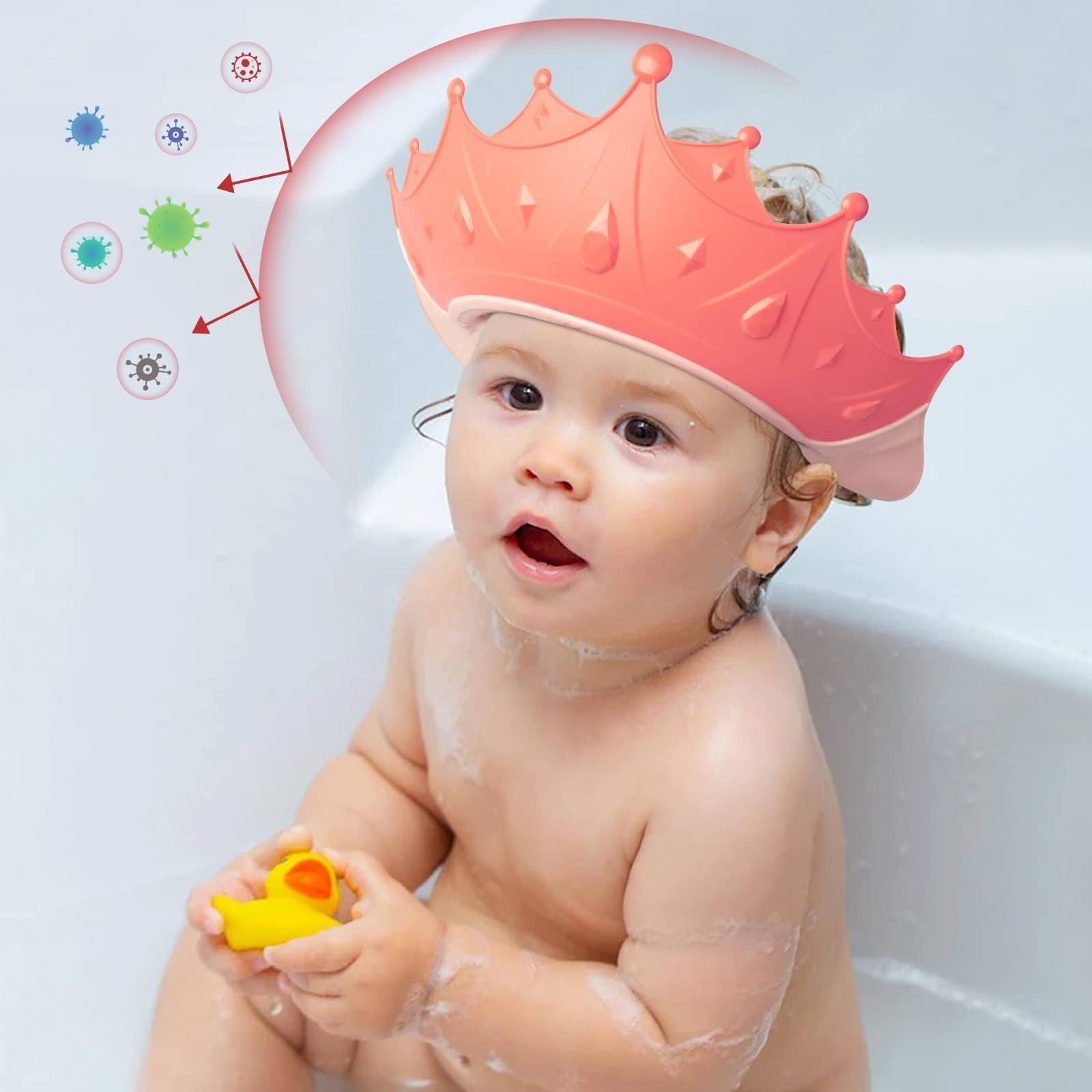 FUNUPUP shower cap is lightweight, durable, and easy to wipe clean.