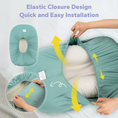 FUNUPUP machine-washable baby lounger cover stays soft after washes.